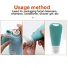 Storage Bottles Silicone Travel 4pcs 90ml Refillable Size Containers Squeezable Liquid Replacement Tubes Bottle