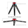 Monopods Tabletop Tripod Desktop Stand with 1/4'' Screw 3/8'' Hole for DSLR Camera Monopod for Dji Zhiyun Feiyu Moza Handheld Gimbal Vlog