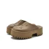 klassieke half slippers luxe muilezel dames schoenen rubberen sandaal mooie loafer indoor mannen holle out designer zomerplatform casual schoenschuifspoel buiten sandale dame