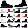 1.0 2.0 Walking Sock Shoes Casual sneaker män Kvinnor Speed ​​Trainer Triple Black Graffiti White Blue Red Clear Sole Volt Lace-Up Beige Boasties Designer Running Sneakers