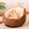 Hiver Warm Pet House Bed for Cats Soft Soft Plux Puppy Dog Kennel Mat Chihuahua Kedi Gatos Beds Cats Produits pour animaux de compagnie Home