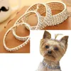 Nuovo Mini Pet Cat Dog Dog Bling Rhinestone Chocker Collar 1/2/3/4 Strati Collana per cani Crystal Pet Jewearl Collars Collars Accessori