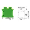 Din Rail Mount Mount Ground Vincer -Block USLKG6 Electric Wire Connectors UK6N Earth Morsettiera Lass Cable 10AWG 6mm2