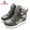 Flamingo Winter Fur Keep Warm Anti-Slip High Quality Dehipperfroof Kids Taille 29-35 Bottes de neige pour fille 82m-cy-1046/1047