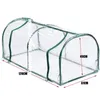 Mini växthus PVC Clear Cover Home Garden Plant Shelter Succulent Plants Outdoor Keep Warm Sunroom Roll-Up Design No Frame