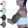 Bolsas de armazenamento Bolsa de telefone Pão de moedas preto fones de ouvido Cartão -chave Carteira do dinheiro esporte Fitness Running Wist impermeável braço