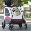 Maximale Kapazität 60 kg Katzenhundgepäck Baby Kinderwagen Kinderwagen Katzenträger Klappwagen Katze Haustier Kinderwagen Atmungsaktiv