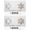 Jul Snowflake Cookie Pluger Cutters Fondant Cake Mold Biscuit Sugarcraft Cake Decorating Tools