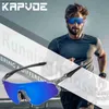 Utomhus Eyewear Kapvoe Color PhotoChromic Sports Solglasögon Cycling Glasögon Män Kvinnor Utomhus Running Ramlös Eyewear Road Bicycle UV400 Y240410