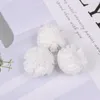 30/120pcs 15 mm Korea Ballo in pizzo Garza fai -da -te Pompons fiore elastico Pendente in rete peluche per le forcine che producono gioielli accessori