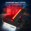 Bike Bike Light LED LED USB Night Riding Outdoor MTB Bike Bike Bike Bike Ciclaggio Bike Avverte