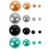 Vases 125 Pcs Vase Filled Pearls Filler Dining Room Table Decor Polishing Beads Fake Abs No Hole Crafting Jewelry Making