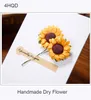 Винтажные свадебные приглашения Kraft Элегантные открытки приглашений 3D Ручное сухое цветочное конверт. Приветствующие открытки для свадебного украшения