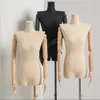 Female No Arm Mannequin Body, Universal Wheel Base, Flat Shoulder Jewelry, Flexible Women,Adjustable Rack,Doll C840, Two Style