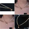 Ketens persoonlijkheidstrend retro parel ketting drop levering sieraden kettingen hangers dhox2