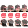 Kinky Curly 13x6 Lace Frontal Human Hair Wigs for黒人女性34インチcurly人間の髪hd透明レースウィッグ