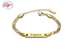 Goxijite Trendy Custom Engrave Name Bracelet For Women Kid Stainless Steel Adjustable Date Charm Gift Link Chain9159636