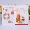 8pcs / set Carte de voeux avec enveloppes joyeux Noël meilleurs vœux vierges de remerciement cartes-cadeaux