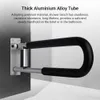 Bathroom Grab Bar Handle Flip-up Screw-in Toilet Safety Rail Hand Grip Home Health Care Equipment for Elderly Disabled