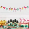 Hawaiiaanse feestdecoraties latex ballonnen banner strooien wegwerp feest servies flamingo decor jungle tropical party benodigdheden
