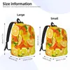 Storage Bags Schoolbag Student Watercolor Lemons Oranges Shoulder Laptop Bag School Backpack