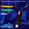 CARDS WIFI6E AX5400 USB 3.0 Adapter Triple Band Wireless Card 802.11AX 6GHz High Gain Antenna för PC/Laptop för Win 10/11 Driver Free