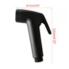 Pistolet de pulvérisation à la main noire pistolet abs pignon de douche de douche pair de toilettes banc de douche de robinet de toilette avec tuyau et support pour usage de la salle de bain