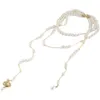 Designer Viviane Westwood Empress Dowager Annes Broken Pearl Multi Layered Tassel Saturn Necklace for Womens High Grade Asymmetric Pearl Sweater Chain