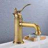 Basin Faucets Bath Antique Finish Brass Water Tap Bathroom Basin Sink Faucet Vanity Faucet Wash Black oil Basin Mixer Taps Crane