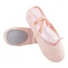 Chaussures de danse yoga pantoufles de gymnat de gym ballet pour filles femmes toile enfants enfants 2024