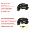 Supeirde Outdoor Trail MTB Bicycle Helmet Aerodynamische race -fietsenhelm met bril Ultralight Road Mountain Bike Helm