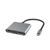 Stationer Laptop USB Type C Docking Station 4in1 PD100W USB3.0 HDMI*2 USB Typ C Hub Fast Charging för MacBook Pro PC -surfplatta