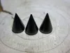 50sets/лот 7*10 мм-черная панк-панк-рок-вартка пуля шипов и шпировки для одежды сплавных заклепков кожа