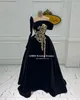 Вечеринка платья Lorie Moroccan kaftan Вечерние вечерние приспособления Dubai abaya Arabic Gold Appliques одно рукав кафтан платье элегантное специальное случаи платья
