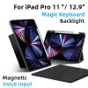 Keyboards Magic Keyboard For iPad Pro 11 12.9 4th Air 5th 10.9 Inch 3rd Generation 10.2 9th 8th 7th 10.5 2022 2021 Touchpad Bluetooth Case