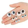 1Pair DIY Toy Accessoires Puppe Kunststoff Künstliche Augen Silikon Puppe Rollende Augäpfel mit Wimpern DIY DULL EUGEN mit Eye Cove