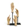 DHM102-M Çizim Eskiz Manken Modeli Ev Dekoru İnsan Sanatçı Modelleri Ahşap Tahıl Manken Kukla Eller Takı Ekranı
