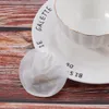 100 pcs / lot Sacs de thé ronds Sac à thé parfumés vides avec un sachet de thé en papier de santé à noyer