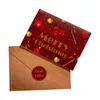 2024 New 6pcs Merry Christmas Cards Xmas Winter Happy Holiday Greeting Cards with Envelopes Postcards Invitations