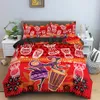 African Ethnic Bedding Set Orange Bohemian Style Duvet Cover King Queen Vintage Woman Polyester Comforter Cover for Teens Adults