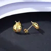 Nouvelles boucles d'oreilles de pote de ladybug populaires S925 Boucles d'oreilles de marque en or plaqué 18k Gold Europe et Amérique Dernières tendances