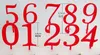 Mini numeri 1 2 3 Topper acrilico Topper Arabo Numerals Bandiere per il compleanno Anniversario di matrimonio Decor con torta per feste