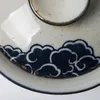 Hand Painted Cloud Gaiwan For Tea Pottery Tureen With Lid Teaware Kung Fu Tea Ceremony Set Coffee Mugs Bowls Chawan