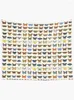 Tapestries Butterflies Of North America Tapestry House Decoration Art Mural Wall Hanging Decor Aesthetic