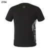 Pleinxplein pp camisetas para hombres diseño original camisa de verano camiseta pp pp camisa de imitación de imitación de algodón 147 color blanco negro P2194