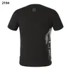 plinxpleein pp Herren T-Shirts Originales Design Sommerhemd Plin T-Shirt PP Baumwoll-Strass-Hemd Kurzschlärm 147 Schwarz weiße Farbe P2194