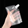 Food Grade Material Spout Pouch Travel Container Juice Stockpile Stand-up Wine Milk Coffee Liquid Flask Storage Bag With Funnel