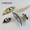 IHOMCASA Gold Black Tree Leaf Shape Kitchen Furniture Handles Cabinet Knob for Wardrobe Drawer Door Pulls Vintage Brass European