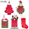 DIY Felt Christmas Advent Calendar Christmas Tree Calendar With Pockets Kids Wall Hanging Gift for Christmas Home Decoration