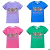 Set di abbigliamento 14 colori Girls Cloh Boys Thirts Solid Kids Short Short Shirt Cotton Thirt Childre
